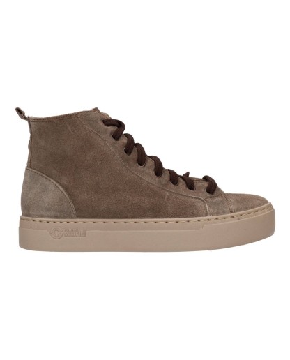 Natural World 6220 Scarpa Donna Stringata In Pelle, Colore Moca, Tacco Piatto, Larghezza Normale